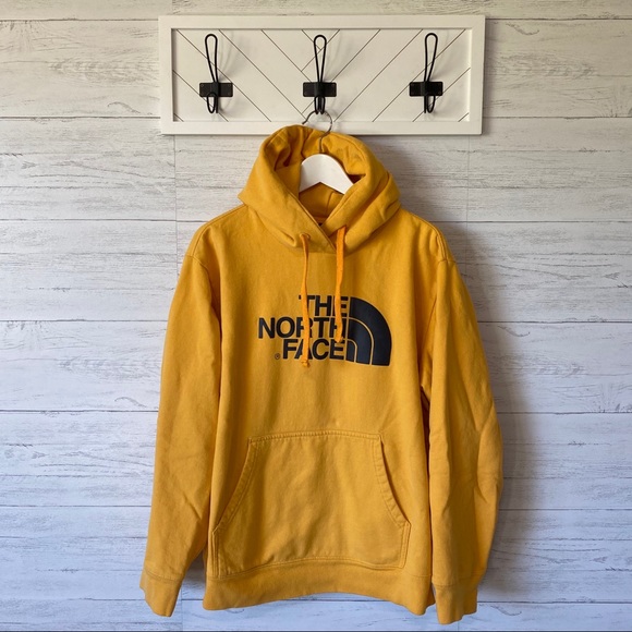 the north face yellow hoodie